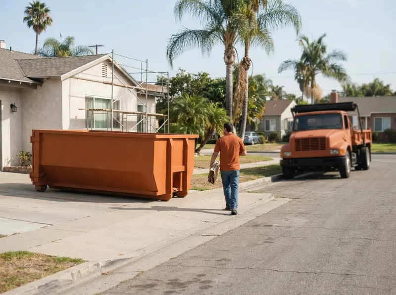 15-Yard Residential Remodel Dumpster in Los Angeles, CA