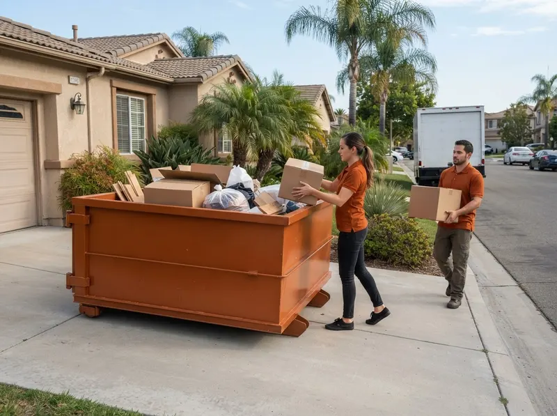 3-Yard Temporary Cleanout Dumpster in Los Angeles, CA